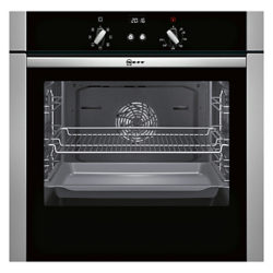 Neff B44S52N5GB Slide and Hide Single Oven, Stainless Steel